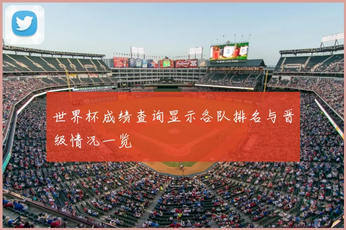 世界杯成绩查询显示各队排名与晋级情况一览